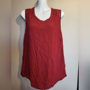 Dex Women's Sleeveless Red Tank Top, Size Large